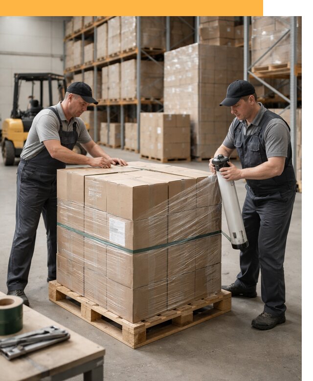 Упаковка и паллетирование грузов от 3723 руб: защита и крепление