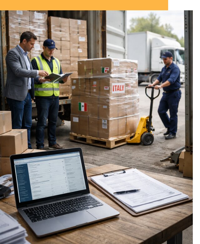 Доставка грузов из Италии: морские и авиаперевозки от 19148