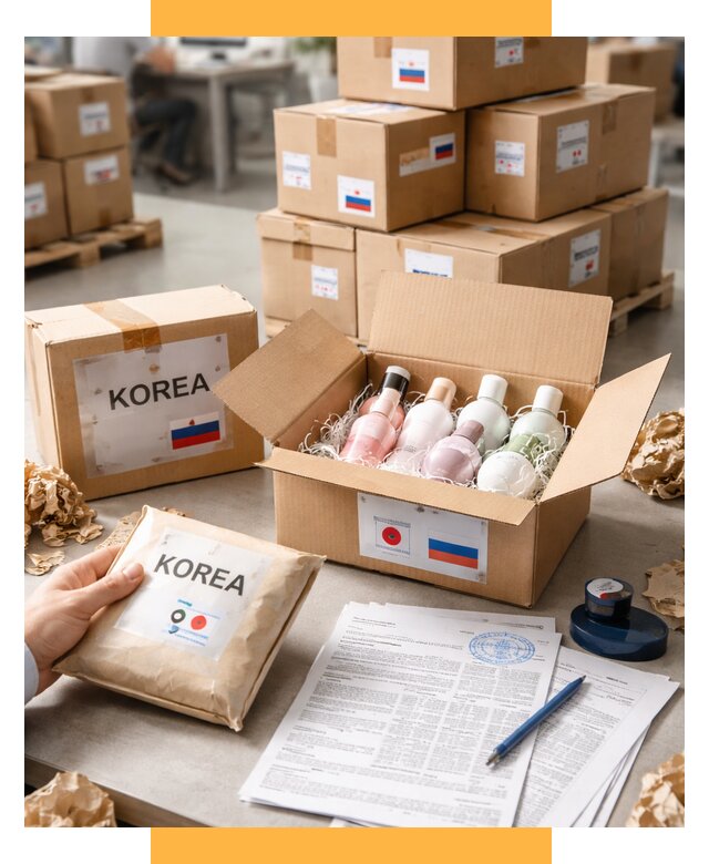 Доставка косметики из Кореи от 9042 р. под ключ | СетСервис-Кмн
