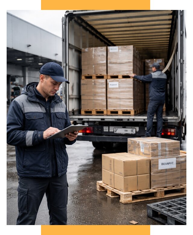 Доставка грузов из Беларуси от 15957 р. логистика СетСервис-Кмн
