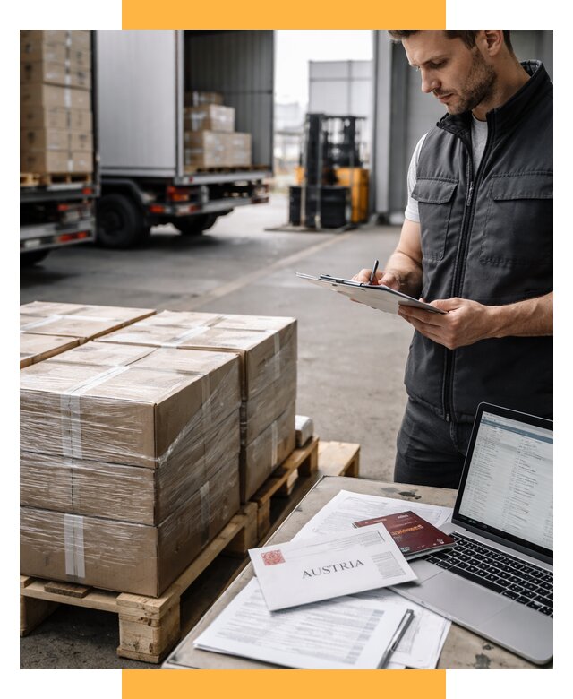 Доставка в Австрию от 69147 р. Логистика и экспорт СетСервис-Кмн
