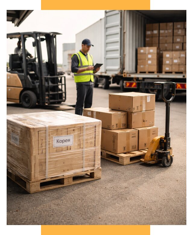 Доставка грузов в Корею из России от 37233 р. | СетСервис-Кмн