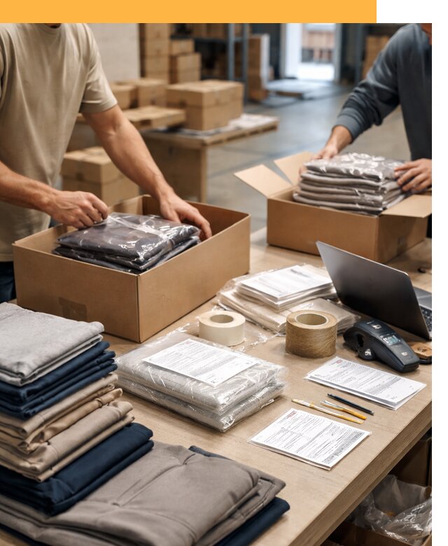 Перевозка одежды по миру от 7979 руб. с таможенным оформлением