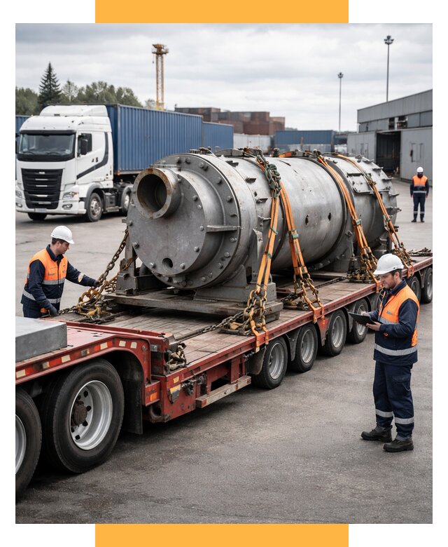 Перевозка тяжеловесных грузов под ключ от 159570 р. | СетСервис-Кмн