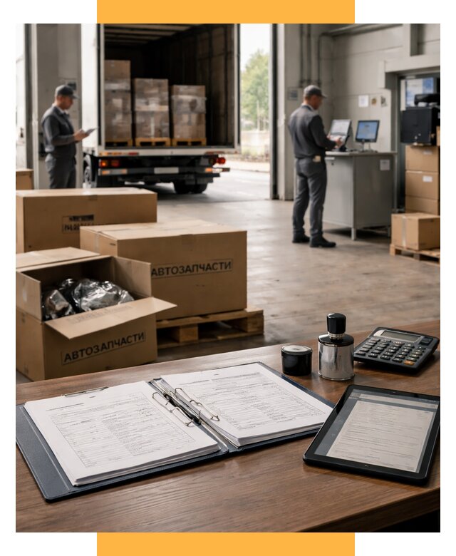 Таможенное оформление автозапчастей под ключ от 9042 р., СетСервис-Кмн