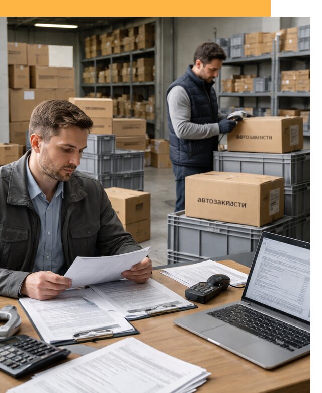 Таможенное оформление автозапчастей по выгодным тарифам от 9042