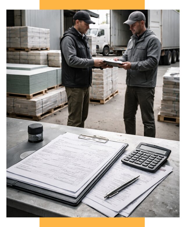 Таможенное оформление стройматериалов от 9042 р. | СетСервис-Кмн