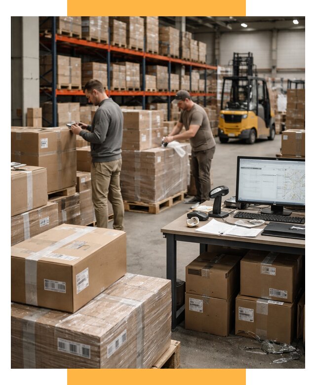 Склад консолидации в Европе от 6915 р., услуги СетСервис-Кмн